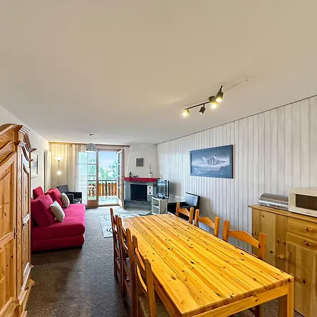 Les Mayens De L'ours - At The Foot Of Piste De L'ours' Slope! Apartament *